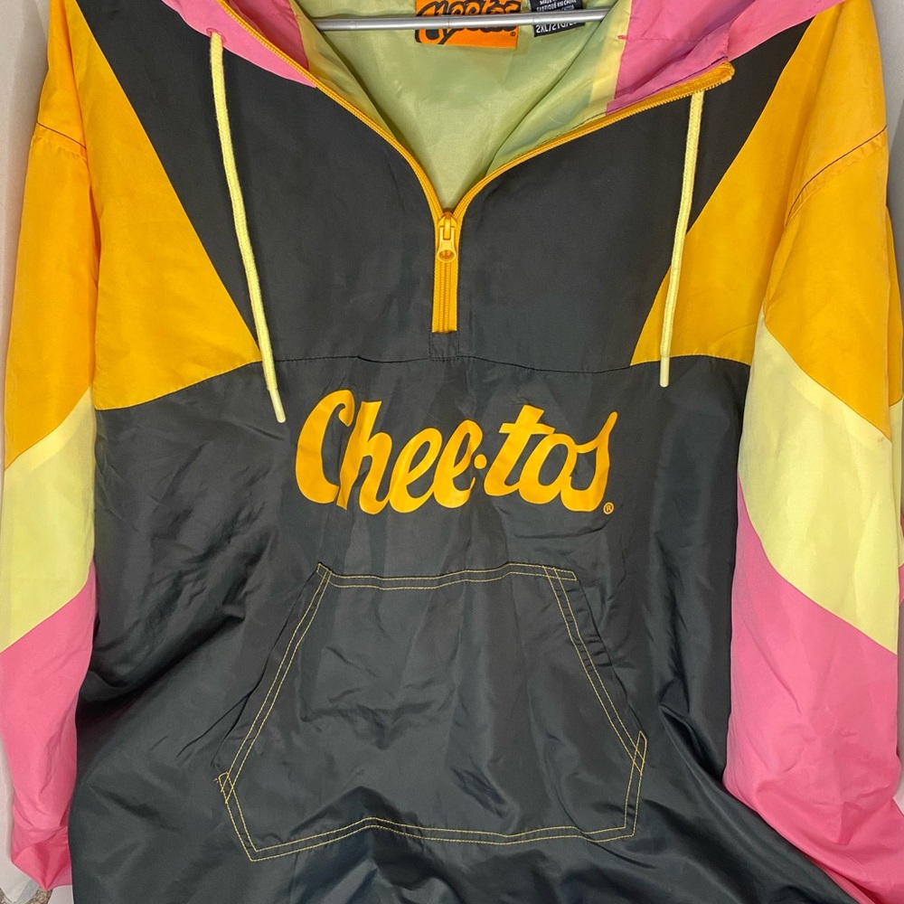 Men's Chester Cheetos Colorful Windbreaker Jacket